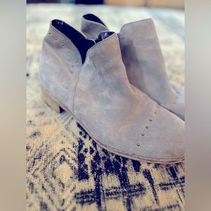 Diba Gray Stud Ankle Boots